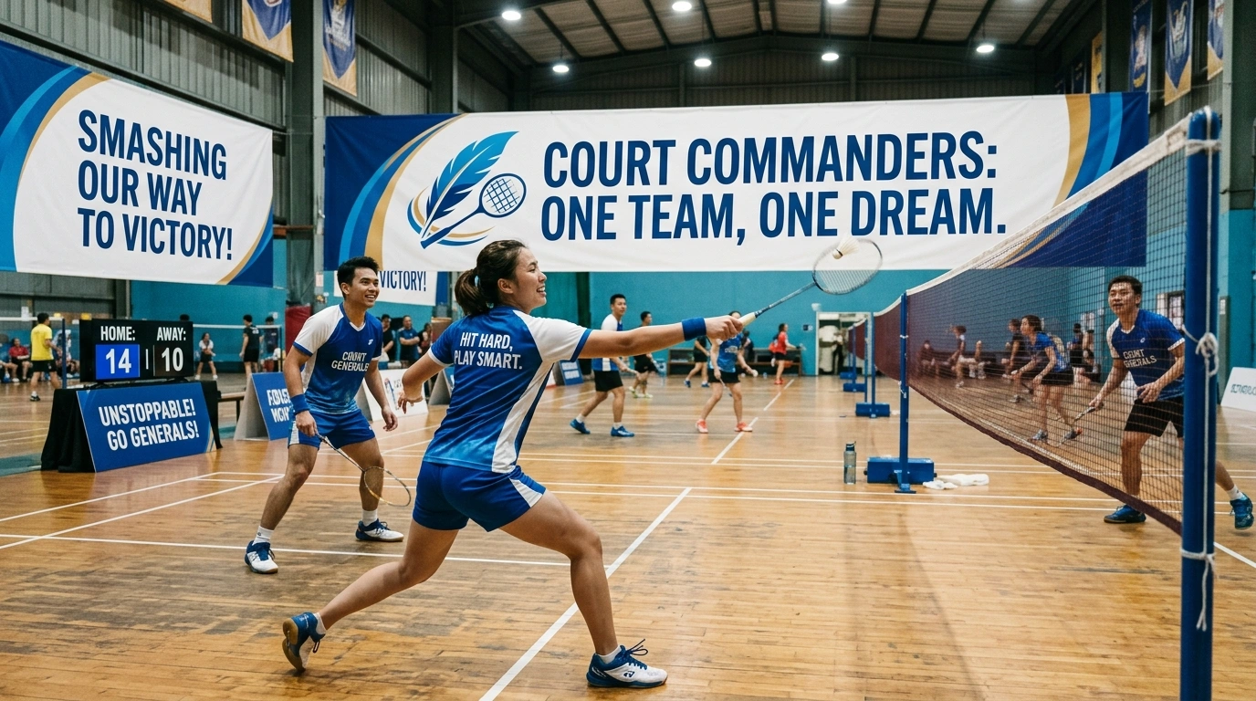 Championship Badminton Slogans