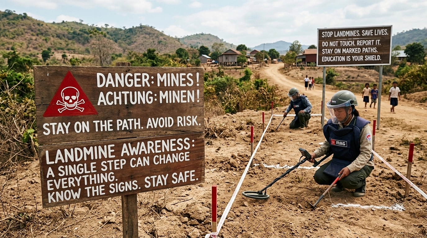Landmine Awareness Slogans for Communities