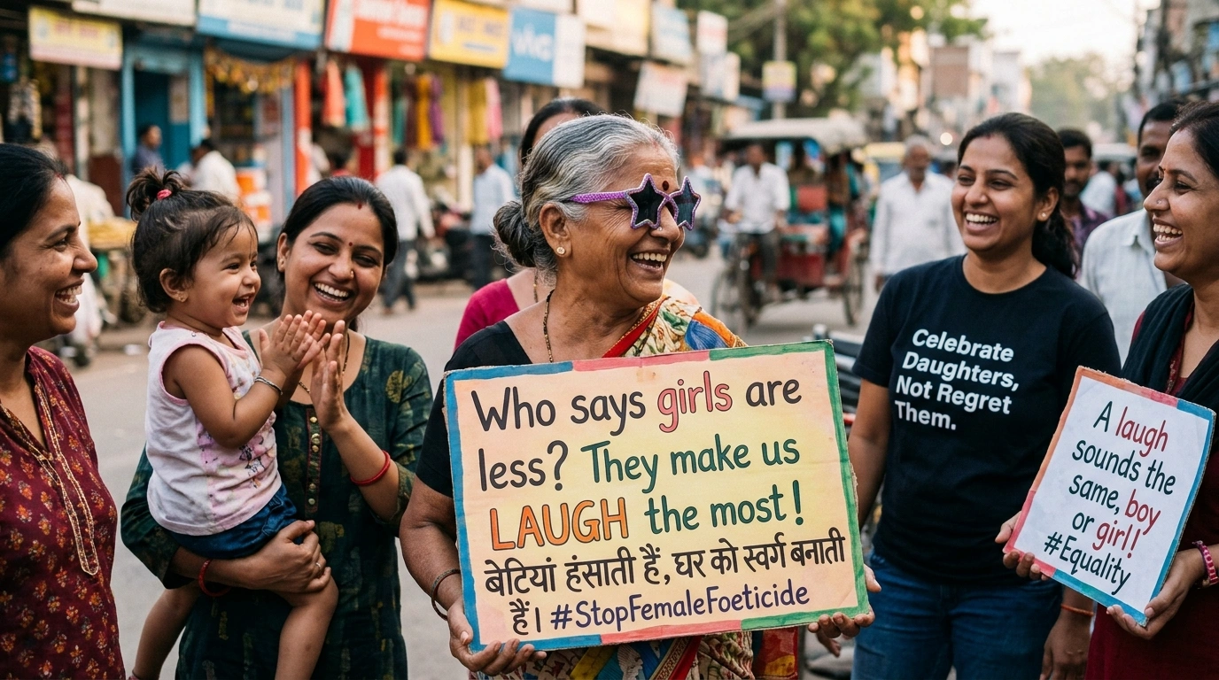Poster Slogans to Stop Female Foeticide