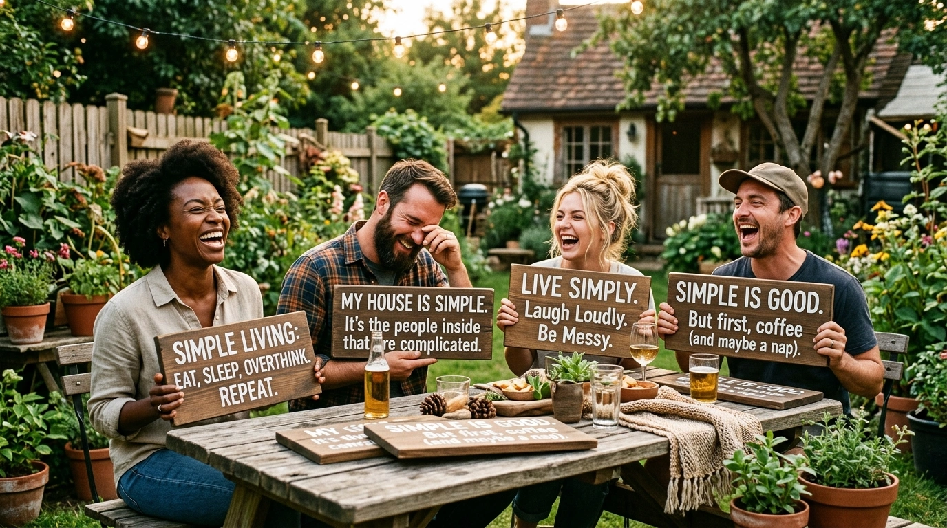 Simple Life Slogans About Happiness