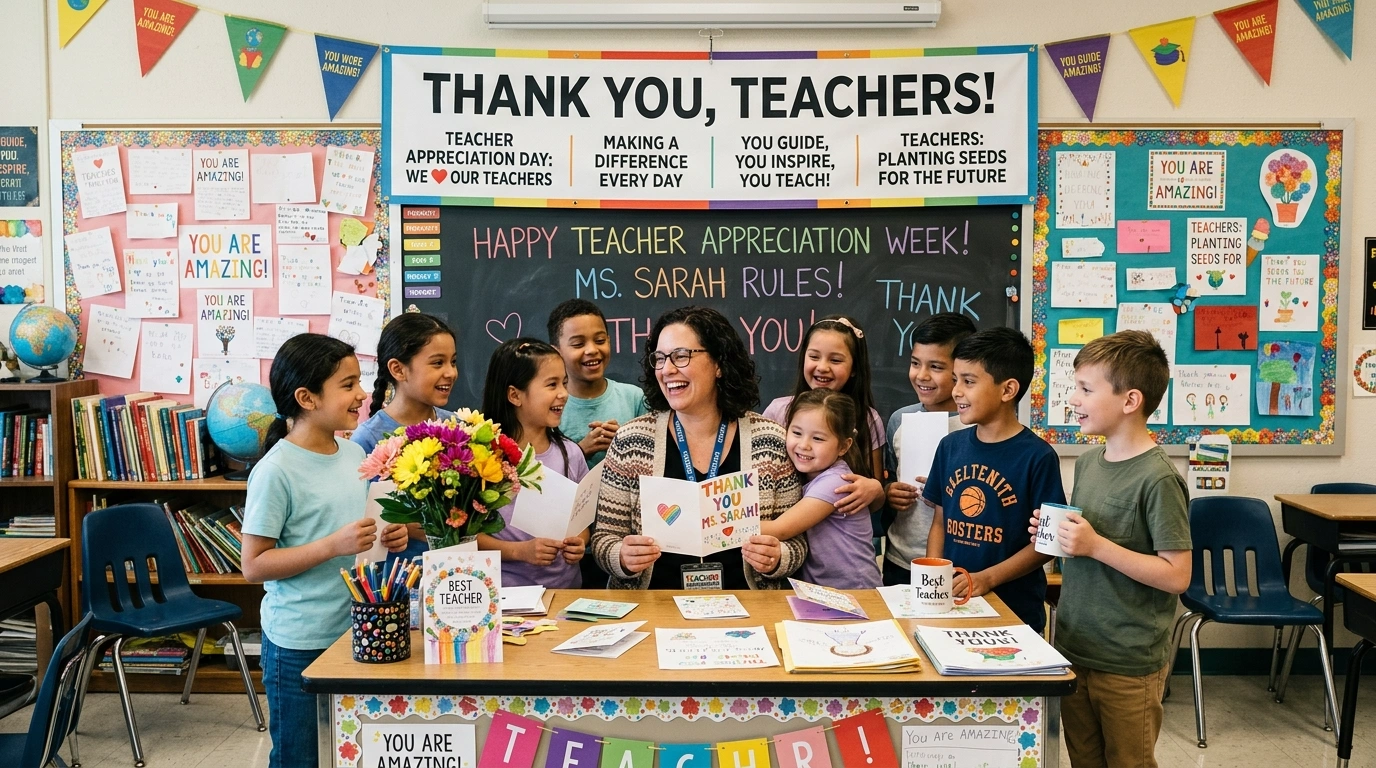 Teacher Appreciation Slogans for Schools