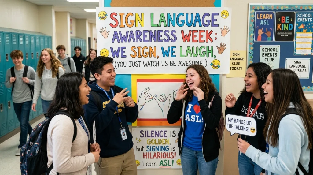 Sign Language Awareness Slogans