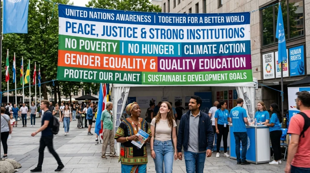 UN awareness slogans