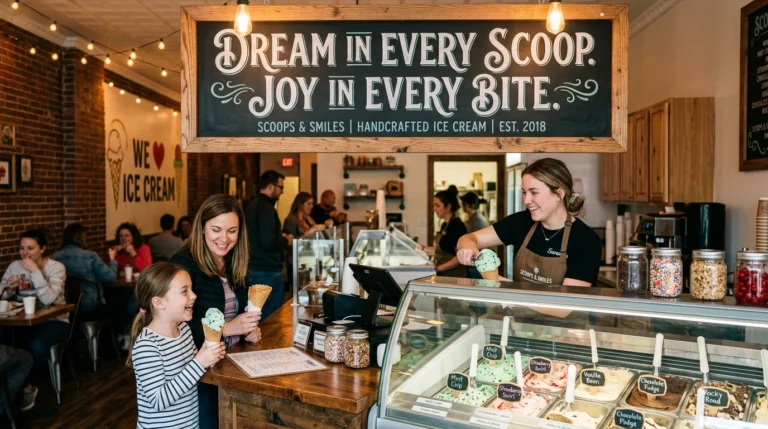 ice cream parlor slogans