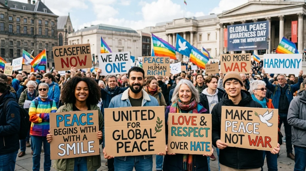 peace awareness slogans