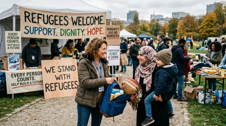refugee support slogans