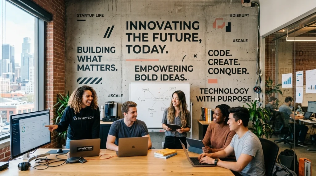 technology startup slogans